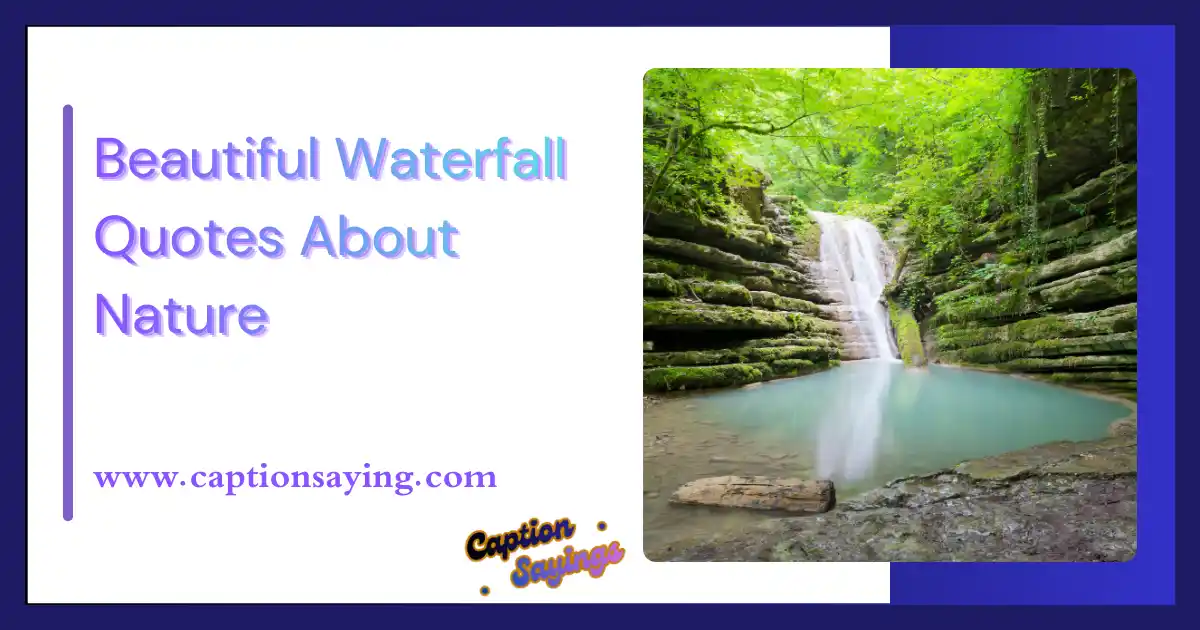 Beautiful Waterfall Quotes About Nature