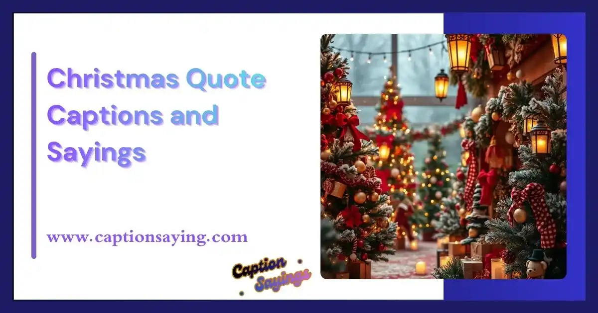 Christmas Quote Captions and Sayings