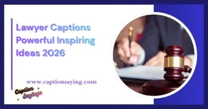Lawyer Captions: Powerful Inspiring Ideas