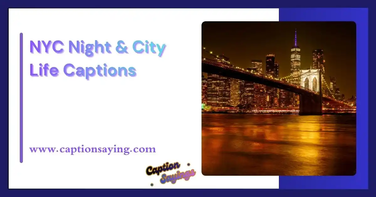 NYC Night & City Life Captions