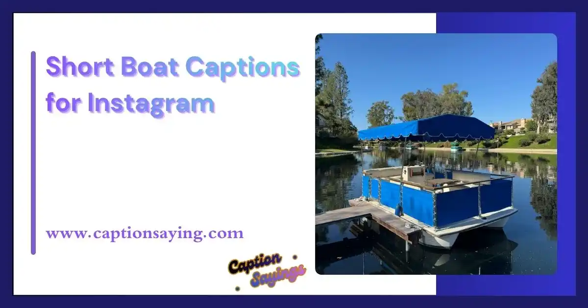 Short Boat Captions for Instagram