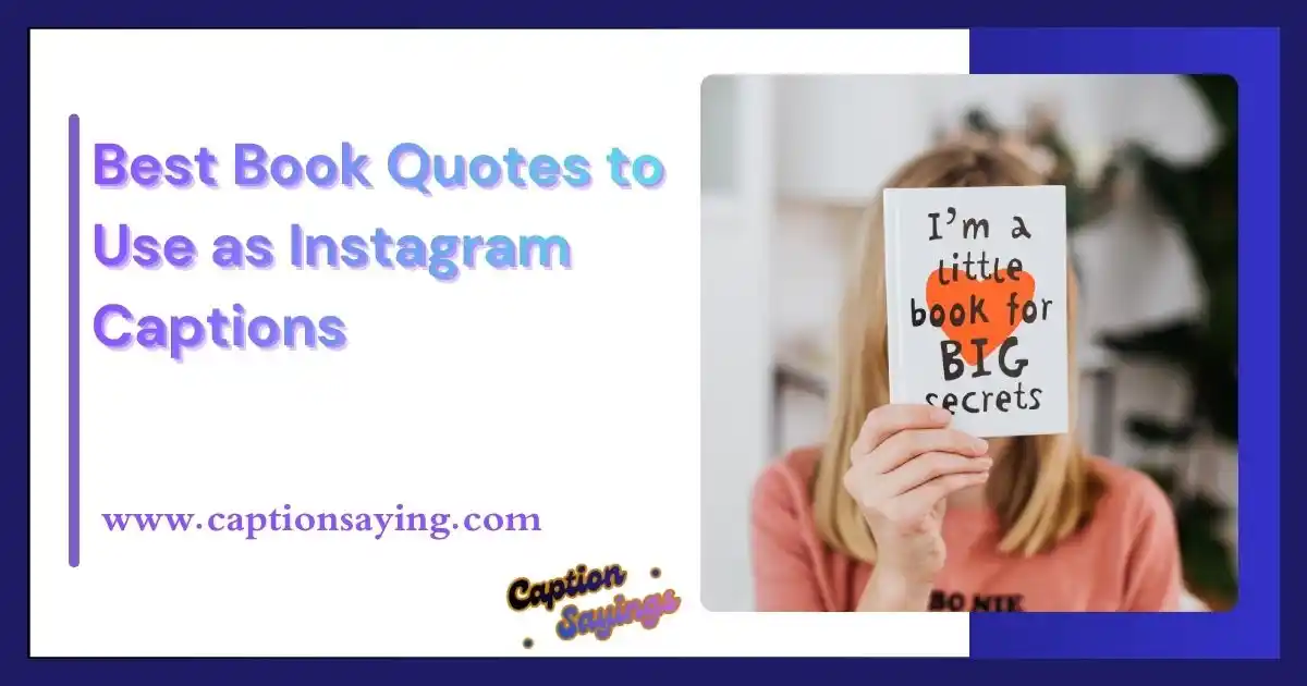 Best Book Quotes to Use as Instagram Captions