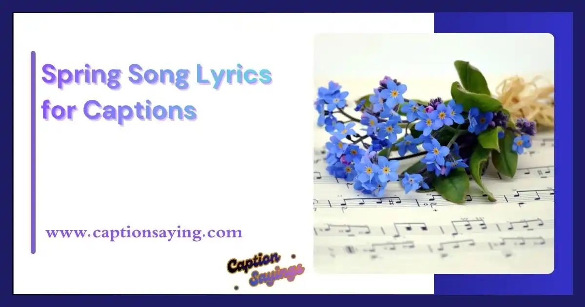 Spring Song Lyrics for Captions