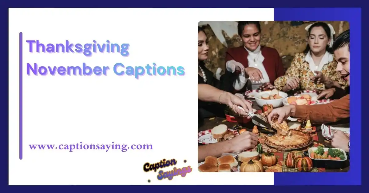 Thanksgiving November Captions
