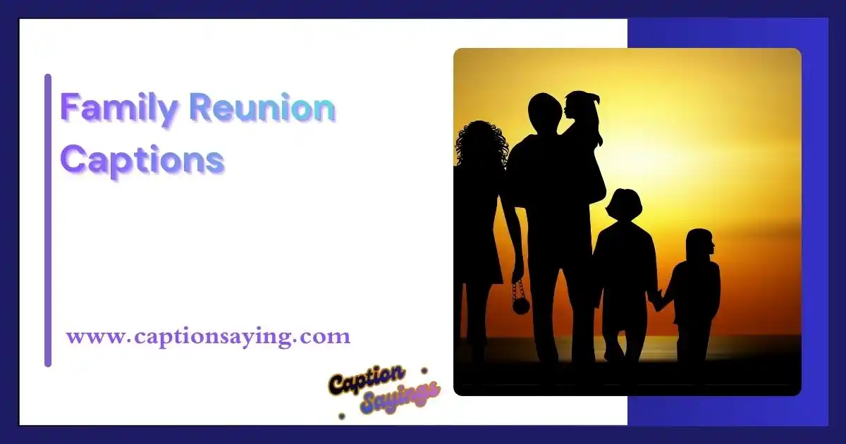 Family Reunion Captions