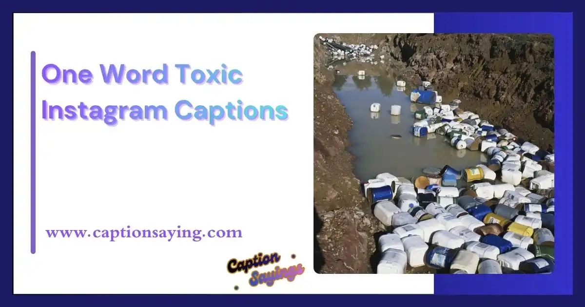 One Word Toxic Instagram Captions