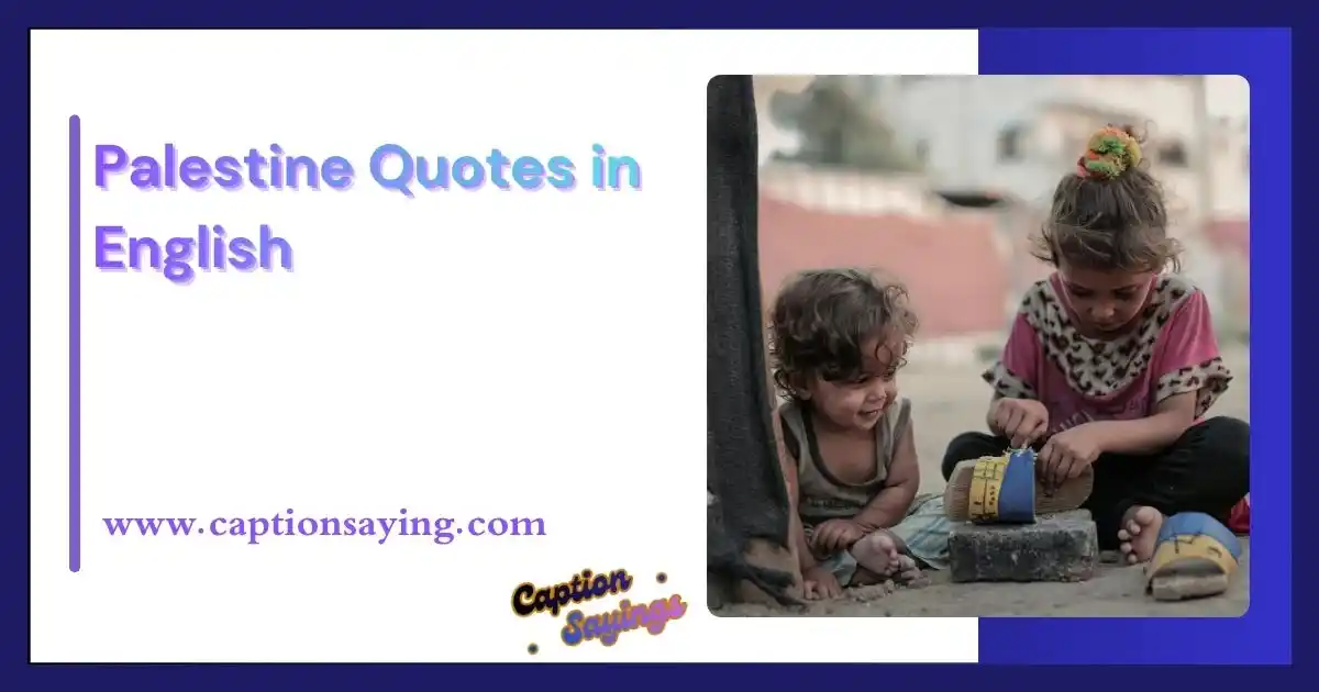 Palestine Quotes in English