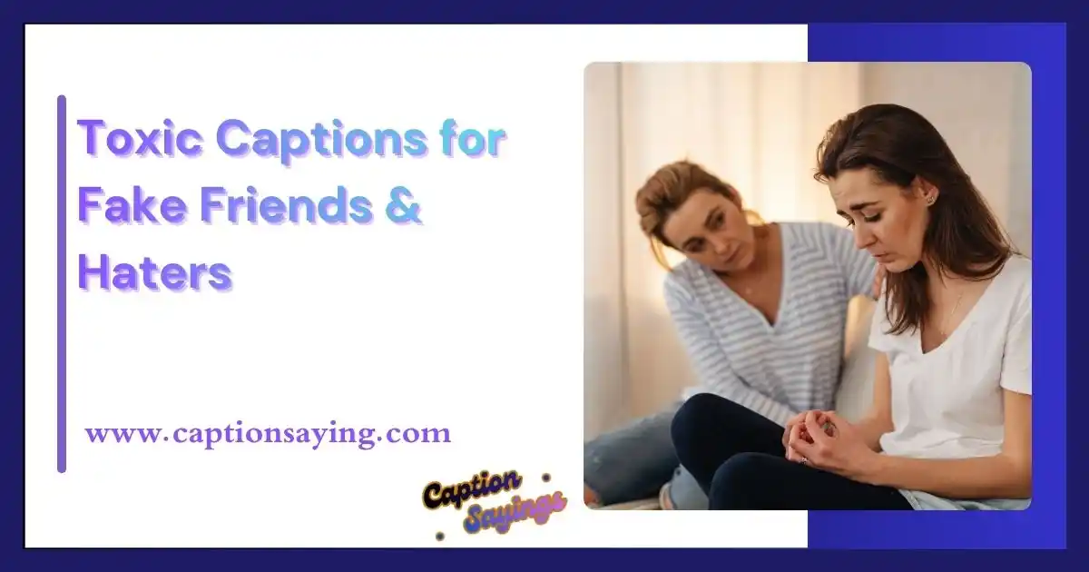 Toxic Captions for Fake Friends & Haters